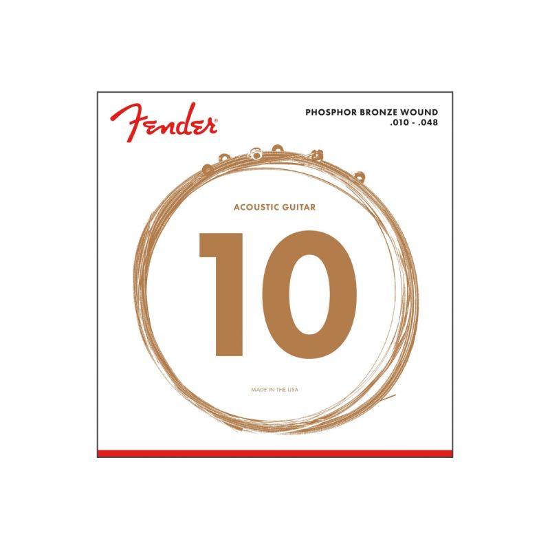 Набор струн FENDER 60XL PHOSPHOR BRONZE ACOUSTIC STRINGS 10-48